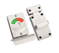 1 Juego de cerradura indicadora puerta, aleación aluminio for partición inodoro, baño con indicador rojo y verde, pestillo for WC público Para Cubículo