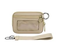1 juego de cintura atlética elegante de tela de poliéster resistente a la intemperie, 14 x 9,5 cm, variedad de patrones con correa, Khaki, As show