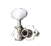 1 Juego De Clavijas De Afinación De Cuerdas De Guitarra Folk Con Casquillo De Tornillo Afinadores Universales Con Relación 18:1 Clavija De Afinación Abierta Accesorios De Guitarra(Silver,456 string)