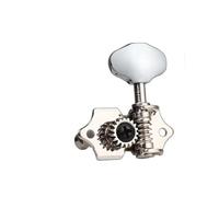 1 Juego De Clavijas De Afinación De Cuerdas De Guitarra Folk Con Casquillo De Tornillo Afinadores Universales Con Relación 18:1 Clavija De Afinación Abierta Accesorios De Guitarra(Silver,123 string)