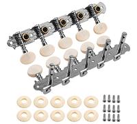 1 juego de clavijas de afinación Yootones 5R5L para guitarra, afinadores, cabezales de máquina, clavijas de afinación 1:15, compatible con guitarra de cuerda Bajo Quinto Charango de 10 cuerdas