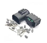 1 Juego de Conector Auxiliar Cambio Carril con Sensor Radar Ocular electrónico Acc 1-1534229-1 8 Pines Adecuado for 4F0972708(Green)