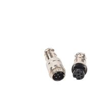 1 Juego de conector de cable de acoplamiento GX16 2/3/4/5/6/7/8/9/10 pin macho y hembra 16mm conector de acoplamiento de panel de cable de enchufe de aviación(GX16-6 Butt type)