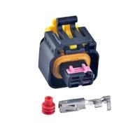 1 Juego de Conector de Cable de Carcasa Impermeable Compatible with The automóvil de 2 Pines, Enchufe 4410801 4510801, Enchufe de Serie de 2,8 mm(with Pin)
