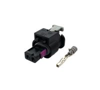 1 Juego De Conector De Inyector De Combustible Automático De 2 Pines Amp Impermeable Im. Y Enchufe De Se/nsor/s Compacto Compatible with The 4F0973702 0-2112986-1 1-1718643-1(1 Set)
