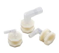 1 juego de conector de tanque de agua de codo ABS de 1/2 pulgada a 6,4 ~ 20 mm, junta de manguera de riego for acuario y jardín, adaptador de 90 grados for riego de jardín, acuario, filtro de bomba(9.