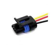 1 Juego de Conector Impermeable con Sensor automático 3 Pines, arnés cableado, Enchufe Carcasa 12162182 12162185 12162280 12162197(Nero)