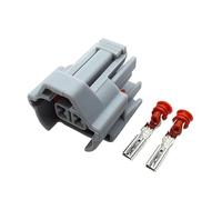 1 Juego de Conectores de inyector de Combustible de 2 Pines con Ranura Superior 6189-0060, Kit de Enchufe Hembra Compatible con la Nueva Carcasa EFI(10 Sets)
