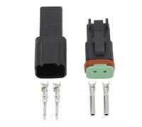 1 juego de conectores eléctricos impermeables DT DT06-2S/DT04-2P 3P 4P 6P 8P for motor de automóvil con pines 22-16AWG(DT06-2S DT04-2P)