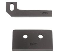 1 juego de cuchillas for máquina coser bolsas DS-9C, selladora, cuchilla acero importada, cortador superior 106053, inferior 106083