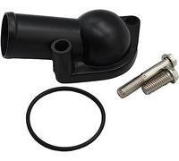 1 juego de cuello de agua SHLPDFM con pintura negra de acero de 15° giratorio para motores SBC BBC Chevy, 265, 283, 305, 327, 350, 383, 396, 400, 427, 454, 472 y 502