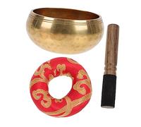 1 Juego de cuenco budista de Nepal, cuenco con sonido tibetano, cuenco para cantar, cuenco para meditación y yoga, cuenco para templo budista, cuenco con sonido de Buda, decoración, cuenco con soni