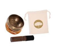 1 juego de cuencos Himalaya, cuenco de yoga, cuenco budista, cuenco de budismo de cobre, cuencos cantores para principiantes, cuenco de meditación de yoga, decoración de cuencos de sonido, tela de