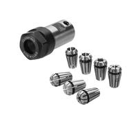 1 Juego de eje mandril ER11 ER11A 5mm 6mm 6,35mm 7mm 8mm 10mm herramientas torno varilla extensión husillo 1-7mm 3.175mm(ER11-8PCS ER11A-6.35MM)