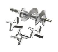 1 Juego De Electrodomésticos De Cocina, 1 Pieza De Tornillo For Picadora De Carne De 115 Mm SS-989843 Y 3 Piezas De Cuchilla, Compatible Con Piezas Moulinex, HV2 ME20 HV3 HV4 DR7 ME4 ME51 HV8