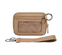 1 juego de elegante riñonera atlética resistente a la intemperie, tela de poliéster de 14 x 9,5 cm, variedad de patrones con correa, resistente al agua, funda de transporte para teléfono, caramelo