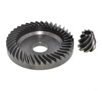 1 juego de engranajes 316054990 para Metabo WEA17-125, pieza de repuesto de amoladora angular rápida, componente gris de metal para mantenimiento de taller
