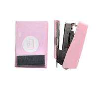 1 juego de engrapadora pequeña de 6 a 10 hojas de capacidad de agarre ergonómico de oficina, fácil de cargar para diarios, planificadores, papel de manualidades, escritorio pequeño, portátil para