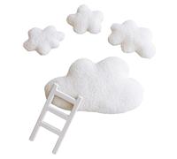 1 juego de escalera creativa de nubes para recién nacidos, seguro unisex, asistente de posar para fotografía de bebé, fibra de poliéster, accesorios para bebés
