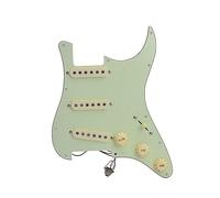 1 Juego De Golpeador De Guitarra Eléctrica SSS De Bobina Única Alnico, Placa De Rascado Precableada Cargada Para Guitarra Eléctrica ST
