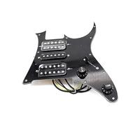 1 Juego De Golpeador De Guitarra Precableado Negro De 3 Capas HSH Cargado Para Reemplazo De Piezas De Guitarra Eléctrica (Color : Bk)