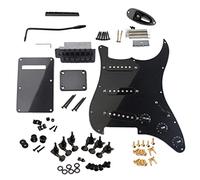 1 juego de golpeador precableado SSS para piezas de guitarra eléctrica, color negro