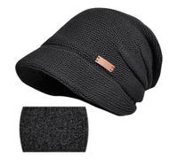 1 Juego De Gorro Y Bufanda Resistentes Al Frío, Gorro De Invierno, Gorro De Punto Cálido, Gorro De Punto De Moda, Gorro De Punto Para Mujer, Equipo Térmico Para Exteriores (Negro)