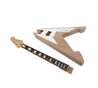 1 juego de guitarra, cuello de guitarra, 22 trastes, 62,9 cm, juego de incrustaciones de bloque en talón, repuesto de cuerpo de guitarra