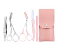 1 Juego De Herramienta Profesional Para Recortar Cejas, Bolsa De Almacenamiento Portátil, Pinzas Y Tijeras De Acero Inoxidable, Cuidado Diario De La Belleza.