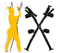 1 juego de herramientas de ejercicio de yoga de nailon ajustables instaladas en la puerta..