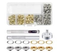 1 juego de herramientas de reparación para la instalación de delineadores de ojos de tela, pequeño juego de herramientas de perforación de metal de latón, accesorios de herramientas de mordaza para