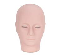1 Juego de herramientas práctica maquillaje facial 5D, teatral, 3 capas extensiones pestañas, cabeza entrenamiento tatuaje labios y cejas para Extensiones de Pestañas