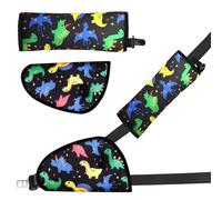 1 Juego De Hombreras De Patrón De Dinosaurio, Hombreras del Cinturón De Seguridad, Accesorios para El Cinturón De Seguridad del Automóvil, Hombreras para Niños