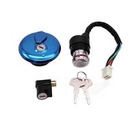 1 juego de interruptor de encendido de motocicleta de 6 cables, tapa del tanque de combustible y bloqueo de dirección, compatible con GN 125, 125 cc, HJ125-8, GN 125, repuestos.