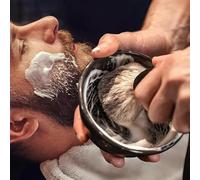 1 Juego De Juego De Cuencos Para Cepillos Para Barba Y 1 Peine Para Barba, Cerdas Suaves Naturales, Una Selección De Regalos, Adecuado Para El Aseo Diario De Los Hombres.