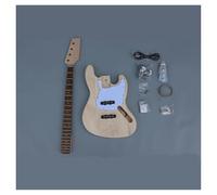 1 Juego De Kit De Guitarra Con Cuerpo De Tilo Y Mástil De Arce 20 Trastes Diapasón De Palisandro De 34 Pulgadas Con Herrajes Para Guitarra