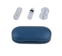 1 juego de lentes de contacto portátil, prevención de polvo, belleza, pupila, uso diario, estuche de contactos para el hogar y al aire libre