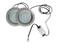 1 Juego De Luz De Estufa De Campana Extractora De 68mm, Orificio De 2 1/8 Pulgadas, Ventilador De Humo LED De 1,5 W, Equivalente A Bombilla Halógena De 20W For Gabinete De Cocina(Warm White 3000K)