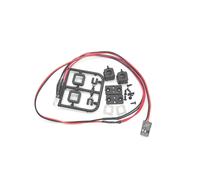 1 Juego de Luz de Techo de Coche RC, Portaequipajes, Foco LED, Base de Plástico para SCX24 1/24 1/12 1/16, Accesorios de Coche RC Cuadrados