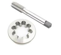 1 juego de macho de roscar y troquel de rosca métrica, macho de roscar de cabeza redonda de rosca fina, adecuado for rosca M40-M54.(M40X1)