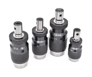 1 juego de mandril cónico B16 B18 B12 B10 con autoapriete y portabrocas sin llave + 1 adaptador de eje de motor y biela for taladradora.(Inner hole 12mm -B10)