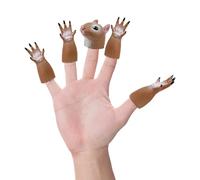 1 juego de marionetas de dedo de ardilla, marionetas de mano de animales, marionetas de dedo de ardilla, mini juguete novedoso, bonitos accesorios para marionetas de dedos, juguetes para niños