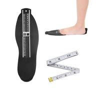 1 juego de medición de pie, cinta métrica para tamaño de pie, medidor de tamaño de zapatos para niños, medidor de tamaño para adultos, zapatos para zapatos EUR-UK, adecuado para hombres, mujeres