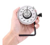 1 juego de medidor de ángulo de torsión, 1/2 pulgada, ángulo de conducción ajustable, llave de torsión, adaptador de par, medida, medidor de coche, juego de herramientas, ángulo de 360 grados