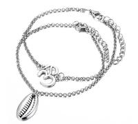 1 juego de moda plata color Shell Tobilleras Mujeres Tobillo Mujeres Party Beach Pie Joyas Pierna Cadena Pulsera Tobillo Accesorios Regalo Hermoso diseño.