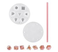 1 juego de moldes de silicona, moldes de silicona, juego de moldes de silicona de siete piezas, moldes de cubos, accesorios de bricolaje, adecuados para juegos de mesa
