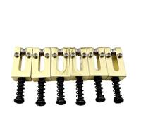 1 Juego de monturas de latón con rodillo de acero inoxidable de 10,5 MM, monturas de puente trémolo for guitarra eléctrica for guitarra ST(10.5 GD)