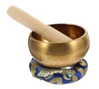 1 Juego de palo de meditación, cuenco de yoga, cuenco de yoga, auriculares, cuenco con sonido de Buda, 8 cm, arandela de 8 cm, cuenco tibetano de cobre, cuenco tibetano de meditación, cuenco de med