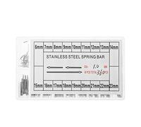 1 juego de pasadores de reloj de 1 mm de diámetro, herramientas de reparación de acero inoxidable, correa de reloj de repuesto