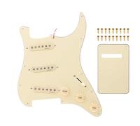 1 juego de pastillas con cable con placa trasera DIY para guitarra Strat E